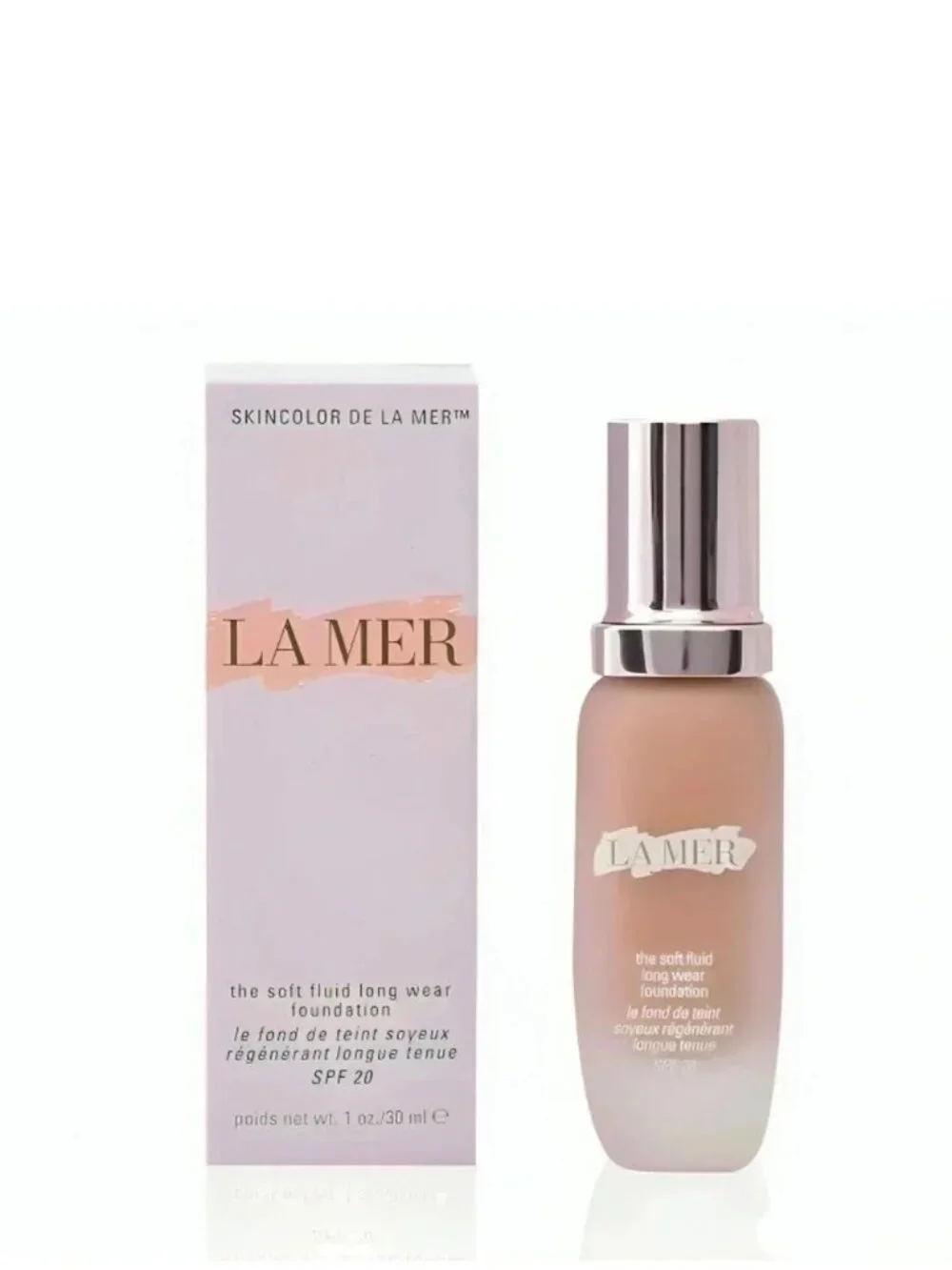La Mer The Soft Fluid Long Wear Foundation – Shade IVORY 01 30ml 1oz sealed